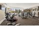 Well-equipped gym with various cardio machines and weightlifting equipment at 5455 Landmark Pl # 1106, Greenwood Village, CO 80111