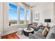 Comfortable living room featuring lots of natural light and plush seating at 5455 Landmark Pl # 1106, Greenwood Village, CO 80111