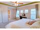 Beautiful main bedroom featuring natural light and a tranquil atmosphere at 10550 Ashfield St, Highlands Ranch, CO 80126