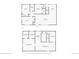 Detailed floor plan showcasing the layout of the two floors including bedroom sizes at 2391 S Quitman St, Denver, CO 80219