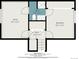 Layout of the second floor with a bedroom, bathroom and bonus room as displayed in the floor plan at 3852 S Genoa Ct # B, Aurora, CO 80013