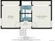Layout of the third floor with two bedrooms with ensuite bathrooms and a shared hall as displayed in the floor plan at 3852 S Genoa Ct # B, Aurora, CO 80013