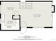 Layout of the main floor with kitchen, dining area and living room as displayed in the floor plan at 3852 S Genoa Ct # B, Aurora, CO 80013