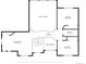 Upstairs floorplan showing sitting room and two bedrooms, each with closets, and an adjacent bathroom at 8806 Tuscany Ln, Highlands Ranch, CO 80130