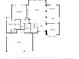 A well laid out floor plan of the main floor with a large primary bedroom and an open living area at 8806 Tuscany Ln, Highlands Ranch, CO 80130