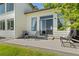 Inviting patio with comfortable seating, perfect for outdoor relaxation and entertaining at 8806 Tuscany Ln, Highlands Ranch, CO 80130