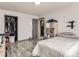 Bedroom with a closet and shelving, and a gray paint scheme at 3081 W 18Th Ave, Denver, CO 80204