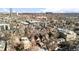 Expansive aerial view featuring residential homes, urban architecture and lush greenery at 55 S Grant St, Denver, CO 80209