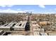 Panoramic aerial view capturing the city skyline and surrounding neighborhood at 55 S Grant St, Denver, CO 80209