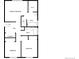 A 3-bedroom, 2-bathroom home floor plan, showcasing laundry and hall at 5599 W 115Th Ave, Westminster, CO 80020