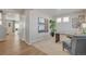 Bright office space with neutral paint, carpet, desk, and modern decor at 4211 Sandstone Dr, Mead, CO 80504