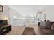 Upstairs bedroom with large window and carpet at 8716 Starwood Ln, Parker, CO 80134