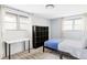 Bedroom with carpet floors, natural light, and plenty of storage at 365 Seminole Dr, Boulder, CO 80303