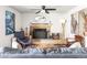 Cozy living room features a charming fireplace and comfortable seating, perfect for relaxation at 365 Seminole Dr, Boulder, CO 80303