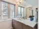 Modern bathroom with updated vanity and fixtures at 3915 W Byron Pl, Denver, CO 80212