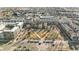 Picturesque aerial view of community, showcasing lush green space, walking paths, and architectural charm at 7240 W Custer Ave # 119, Lakewood, CO 80226