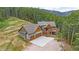 Stunning home with attached garage and outdoor deck surrounded by lush forest and mountain views at 14271 Timber Trl, Larkspur, CO 80118