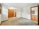 Neutral bedroom with a large closet and neutral carpet at 2960 Shadow Creek Dr # 201, Boulder, CO 80303