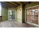 Relax on this home's private deck featuring sliding glass door access and lots of natural light at 2960 Shadow Creek Dr # 201, Boulder, CO 80303