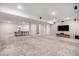 Large, open basement area featuring recessed lighting, ample space, and potential for customization at 6429 Stable View St, Castle Pines, CO 80108