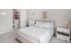 Bright bedroom featuring a comfortable bed, a walk-in closet, and soft, neutral tones at 6429 Stable View St, Castle Pines, CO 80108