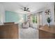 Bright Bedroom with serene colors, a comfortable chair, and playful decor to create a calming space at 12951 Vallejo Cir, Denver, CO 80234