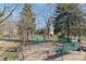 Outdoor sitting area with benches and swing for relaxation at 130 N Pearl St # 304, Denver, CO 80203
