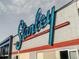 View of the Stanley Marketplace sign, highlighting the location and history at 2346 Central Park Blvd, Denver, CO 80238