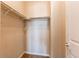 Small, empty closet with carpeted floor and hanging racks at 2346 Central Park Blvd, Denver, CO 80238