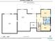 Basement floor plan includes rec room, two bedrooms, a bath, utility room, storage, and access to the garage at 510 Hill Dr, Sedalia, CO 80135