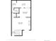 Layout floor plan for the first floor including living room, kitchen, laundry, and foyer at 6420 E Bates Ave, Denver, CO 80222