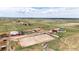 Expansive aerial view of the acreage and outbuildings on the property at 28505 County Road 5, Elizabeth, CO 80107
