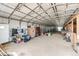Inside a large barn with metal supports with horse stalls and lots of room for activities at 28505 County Road 5, Elizabeth, CO 80107