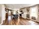 Bright kitchen featuring an island with seating and stainless appliances at 28505 County Road 5, Elizabeth, CO 80107