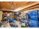 Practical storage area with wooden walls and ceiling, perfect for organizing supplies at 28505 County Road 5, Elizabeth, CO 80107