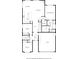 Detailed floor plan showcasing the layout of the main level with bedrooms, kitchen, and living areas at 16249 Lanceleaf Pl, Parker, CO 80134