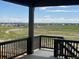 A beautiful backyard deck with a scenic neighborhood view at 39210 Anthony St, Elizabeth, CO 80107