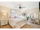 Cozy bedroom with natural light, a ceiling fan, and a vanity at 482 Southpark Rd, Highlands Ranch, CO 80126