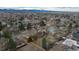 An aerial view of a quiet residential neighborhood with mountain views at 5982 S Aberdeen St, Littleton, CO 80120