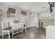 Bright kitchen nook with ample natural light and tiled flooring at 2377 Cherry St, Denver, CO 80207