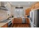 Kitchen area with stainless steel appliances and window view at 5149 Le Duc Ln, Castle Rock, CO 80108