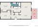 Detailed floor plan showcasing bedroom, living room, and kitchen layout with balcony at 9700 E Iliff Ave # B13, Denver, CO 80231