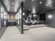 Luxurious home theater with stepped seating, a concession area, and customized lighting at 2130 Avenida Del Sol, Castle Rock, CO 80104