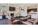 Comfortable lounge area with fireplace and stylish furniture in a communal space at 32 Silver Fox Cir, Greenwood Village, CO 80121