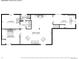 Detailed floor plan of the basement with laundry, bathroom, bedroom, hallway, and utility room at 207 Short Pl, Louisville, CO 80027