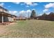 Expansive backyard featuring lush lawn, mature tree, and a charming covered patio at 1603 S Flanders Way, Aurora, CO 80017