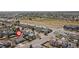 Charming neighborhood aerial view, nestled within a well-maintained and accessible community at 1603 S Flanders Way, Aurora, CO 80017
