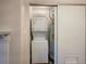 Conveniently located laundry closet with stacked washer and dryer at 6705 S Field St # 803, Littleton, CO 80128