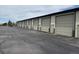 Exterior shot of storage units, showcasing the accessible parking and design at 7152 S Blackhawk St # C12, Englewood, CO 80112