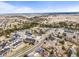 Aerial view of a modern community with well-maintained landscaping at 650 Bishop Pine Way, Castle Rock, CO 80104